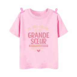 I Will Become A Sister French Printed Shirt Pregnant  Announcement Girls T-shirt Sister Clothe Tops Kids Summer Short Sleeve Tee
