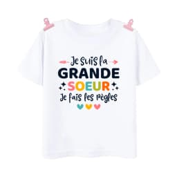 I Will Become A Sister French Printed Shirt Pregnant  Announcement Girls T-shirt Sister Clothe Tops Kids Summer Short Sleeve Tee