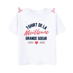 I Will Become A Sister French Printed Shirt Pregnant  Announcement Girls T-shirt Sister Clothe Tops Kids Summer Short Sleeve Tee