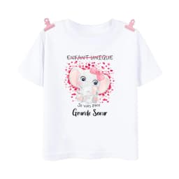 I Will Become A Sister French Printed Shirt Pregnant  Announcement Girls T-shirt Sister Clothe Tops Kids Summer Short Sleeve Tee