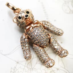 Pendant Rose Gold Teddy Bear Brand New 925 Sterling Silver Cute Jewelry Europe Accessorie Gift For Woman