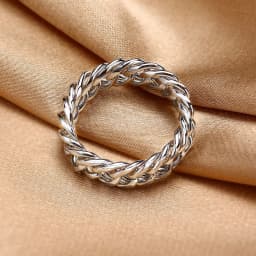 DARHSEN Unisex Men Women Stainless Steel Statement Ring Chain Link Design Silver Color Fashion Jewelry Size 6 7 8 9 10 11 12