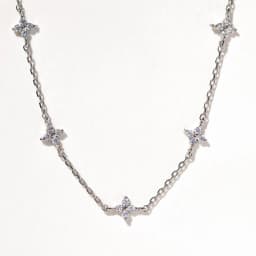 Inlaid Zircon Four-leaf Flower Necklace For Women New Niche Light Luxury Hot Fashion Collares Choker Accessories
