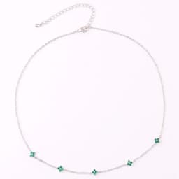 Inlaid Zircon Four-leaf Flower Necklace For Women New Niche Light Luxury Hot Fashion Collares Choker Accessories