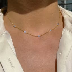 Inlaid Zircon Four-leaf Flower Necklace For Women New Niche Light Luxury Hot Fashion Collares Choker Accessories