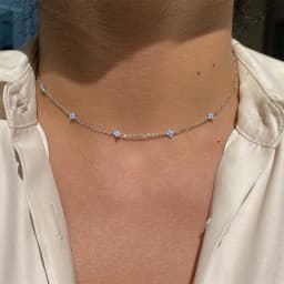 Inlaid Zircon Four-leaf Flower Necklace For Women New Niche Light Luxury Hot Fashion Collares Choker Accessories