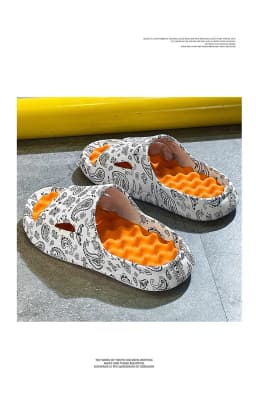 Summer Child Beach Slippers Boy Girl Shoes Printed Sandals Slippers Home Parent Massage Sandals Kid Shoes Outdoor Non-slip soft