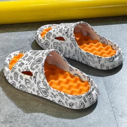 Summer Child Beach Slippers Boy Girl Shoes Printed Sandals Slippers Home Parent Massage Sandals Kid Shoes Outdoor Non-slip soft