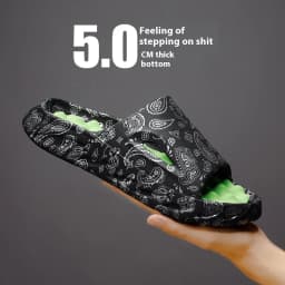 Summer Child Beach Slippers Boy Girl Shoes Printed Sandals Slippers Home Parent Massage Sandals Kid Shoes Outdoor Non-slip soft