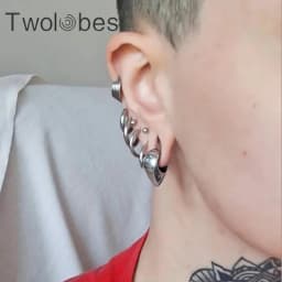 Twolobes 2PCS 316 Stainless Steel Water Drop Ear Weights Hangers Gauges Tunnels Expansions Piercing Women Body Jewelry New