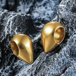 Twolobes 2PCS 316 Stainless Steel Water Drop Ear Weights Hangers Gauges Tunnels Expansions Piercing Women Body Jewelry New
