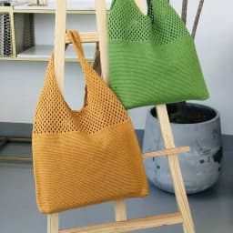 Aesthetic Hollow Out Crochet Bag, Large Capacity Shoulder Bag, Simple Knitted Tote Bag For Women