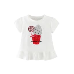 Jumping Meters New Arrival Bag Print Hot Selling Cotton Summer Girls Tshirts Baby Clothes Children's Tees Tops