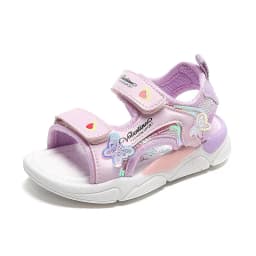 Girls Sandals Gladiator Cartoon Sweet Soft Children Beach Shoes Kids Summer Floral Sandals Princess Shoes Fashion Cute