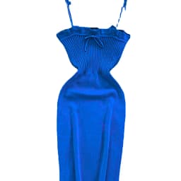 2024 Ribbed Lace Up Dress Elegant Solid Slim Ruffle Trim Dress Women's Clothing Bodycon Short Mini Dress