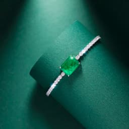 FFGEMS Paraiba Tourmaline Emerald Gemstone Diamonds Bangle Charm Tennis Bracelets silver gold color Fine Jewelry Wholesale box