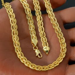 Hip Hop Jewelry 18k Gold Plated Cuban Link Chain Necklace for Men Collar High Quality Metal Texture Women Fashion Charm Jewelry