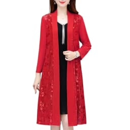Commute Gauze Jacquard Weave Open Stitch Spring Summer Casual Long Sleeve Women's Clothing Stylish Spliced Straight Midi Blouse