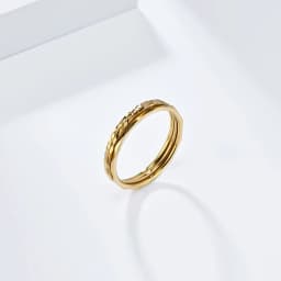 Pack of 3 Simple 1mm Stainless Steel Women Statement Rings Silver Rose Gold Color Trendy Fashion Jewelry US Size 5 6 7 8 9 10