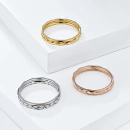 Pack of 3 Simple 1mm Stainless Steel Women Statement Rings Silver Rose Gold Color Trendy Fashion Jewelry US Size 5 6 7 8 9 10