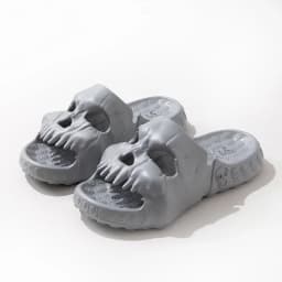 Summer Skull Design Shoes Women Slippers Fun Novelty Slide Beach Non Slip Home Outdoor Thick Bottom Sandals