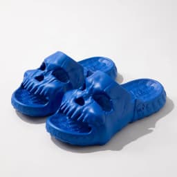 Summer Skull Design Shoes Women Slippers Fun Novelty Slide Beach Non Slip Home Outdoor Thick Bottom Sandals