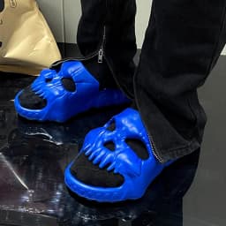 Summer Skull Design Shoes Women Slippers Fun Novelty Slide Beach Non Slip Home Outdoor Thick Bottom Sandals