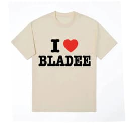 I Love Bladee Drain Gang Print T Shirts Summer Men Women Clothing Fashion T-Shirt Casual Cozy Cotton Short Sleeve T-shirts Tops