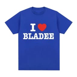 I Love Bladee Drain Gang Print T Shirts Summer Men Women Clothing Fashion T-Shirt Casual Cozy Cotton Short Sleeve T-shirts Tops