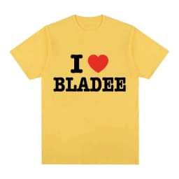I Love Bladee Drain Gang Print T Shirts Summer Men Women Clothing Fashion T-Shirt Casual Cozy Cotton Short Sleeve T-shirts Tops