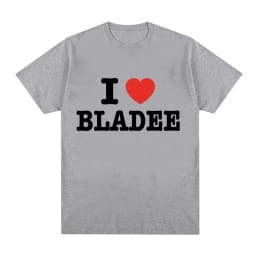 I Love Bladee Drain Gang Print T Shirts Summer Men Women Clothing Fashion T-Shirt Casual Cozy Cotton Short Sleeve T-shirts Tops