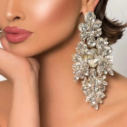 Stonefans Temperament Oversize Rhinestone Earrings Decoration for Women 2024 Elegant Bling Crystal Dangle Earrings Party Jewelry