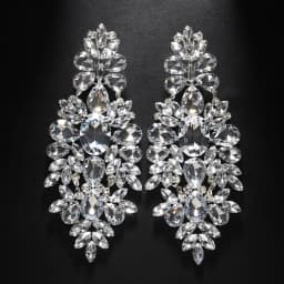 Stonefans Temperament Oversize Rhinestone Earrings Decoration for Women 2024 Elegant Bling Crystal Dangle Earrings Party Jewelry