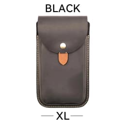 RIYAO Large Mobile Phone Bag Waist Belt Pouch Genuine Leather Cell Phone Holster Case For Samsung S23 Iphone 15 Pro Xiaomi 14