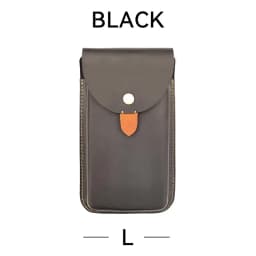 RIYAO Large Mobile Phone Bag Waist Belt Pouch Genuine Leather Cell Phone Holster Case For Samsung S23 Iphone 15 Pro Xiaomi 14