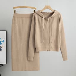 2025 new women's Knitted Cardigan High Waisted Buttocks Wrapped Skirt 2 Piece Suits Luxury Hot Diamond Fashion Sets