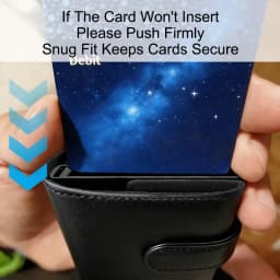 Rfid Microfiber Leather Men Wallets Fashion Credit Card Holder Trifold Wallet Money Bags Smart Slim Thin Pocket Wallet Black