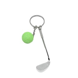 20Pcs Keychain Mini Golf Racket Ball Pendant Keyring Key Ring Creative Metal Pendant Tennis Key Chain Sports Clubs Gift