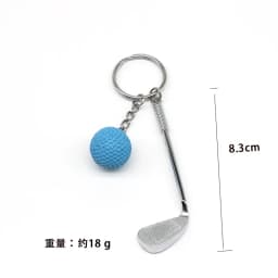 20Pcs Keychain Mini Golf Racket Ball Pendant Keyring Key Ring Creative Metal Pendant Tennis Key Chain Sports Clubs Gift