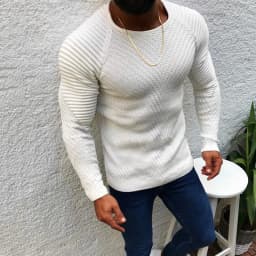 New Arrivals Pullover Men O-neck Solid Color Long Sleeve Warm Slim Sweaters Men Men's Sweater Male Clothing