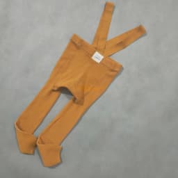 Spanish Spring And Autumn Models High Waist Suspenders Cropped Trousers Baby Big PP Baby Leggings