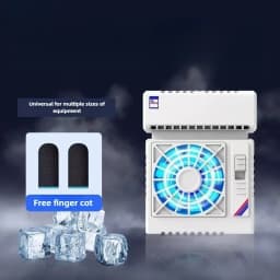S5 Mobile Phone Semiconductor PUBG Game Cooler Radiator Air Conditioner Shape Cool Heat Sink for IPhone IOS Android Cooling Fan