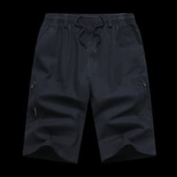 Mens Summer Cargo Shorts Light Weight Casual Sports Short Pants Cotton Hiking Running Jogger Shorts Elastic Waist