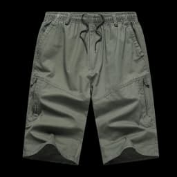 Mens Summer Cargo Shorts Light Weight Casual Sports Short Pants Cotton Hiking Running Jogger Shorts Elastic Waist