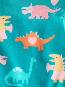 Summer 1-5 Years Little Girl Princess Dress Clothing Baby Girl Sleeveless Dinosaur Print Mesh Dress For Kids Girl Party