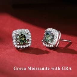 100% Moissanite S925 Sterling Silver Stud Earrings For Women And Men With 2 Certificates Pass Diamond Tester Pen Fine Jewelry