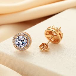 100% Moissanite S925 Sterling Silver Stud Earrings For Women And Men With 2 Certificates Pass Diamond Tester Pen Fine Jewelry