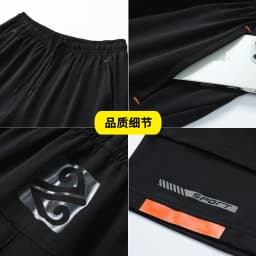 【 S-9XL 】 Large size men's and women's sports and fitness shorts, fake two pieces of ice silk quick drying running outdoor pocke