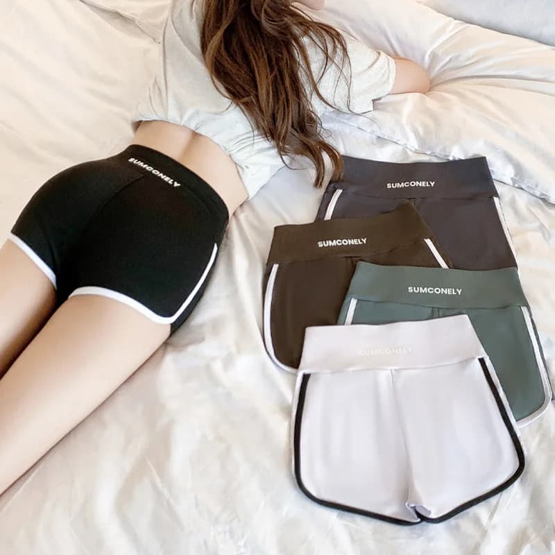 Running Shorts Women's Summer Thin Leggings Safety Pants Women's Ice Silk Shorts Yoga Pants Cycling Shorts Sexy Butt Lift