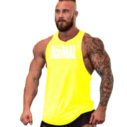 Animal Fitness Clothing Bodybuilding Shirt Men Top for Fitness Sleeveless Sweatshirt Gym T-shirts Skull Man Men's Vest Stringer